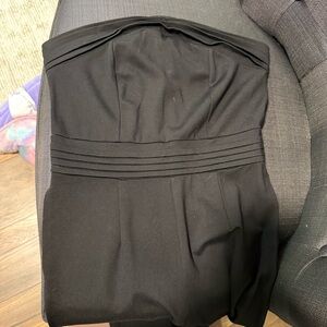 Elegant Black Strapless Jumpsuit